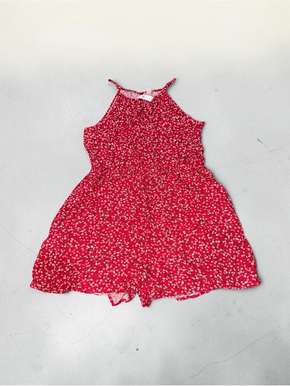 Old Navy Red Floral Woman’s Romper (XL) NEW